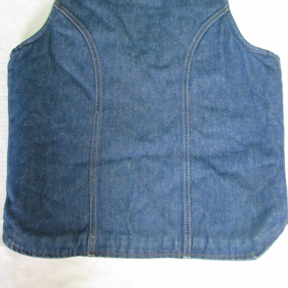 Vintage Wrangler Fleece-Lined No Fault Denim Vest - Picture 4 of 7